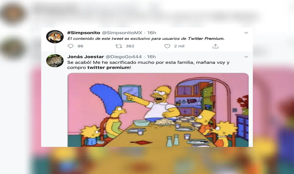 Desliza para ver los mejores memes de 'Twitter premium'. Foto: Captura.