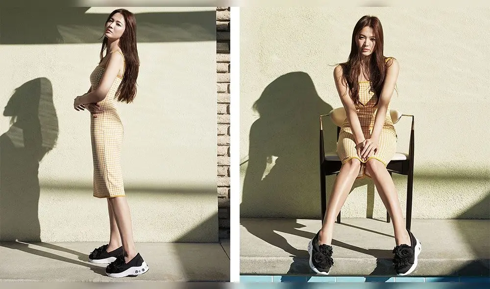 Song Hye Kyo fotografiada para la  campaña Sue Libre de la marca Suecomma Bonnie. Abril, 2020