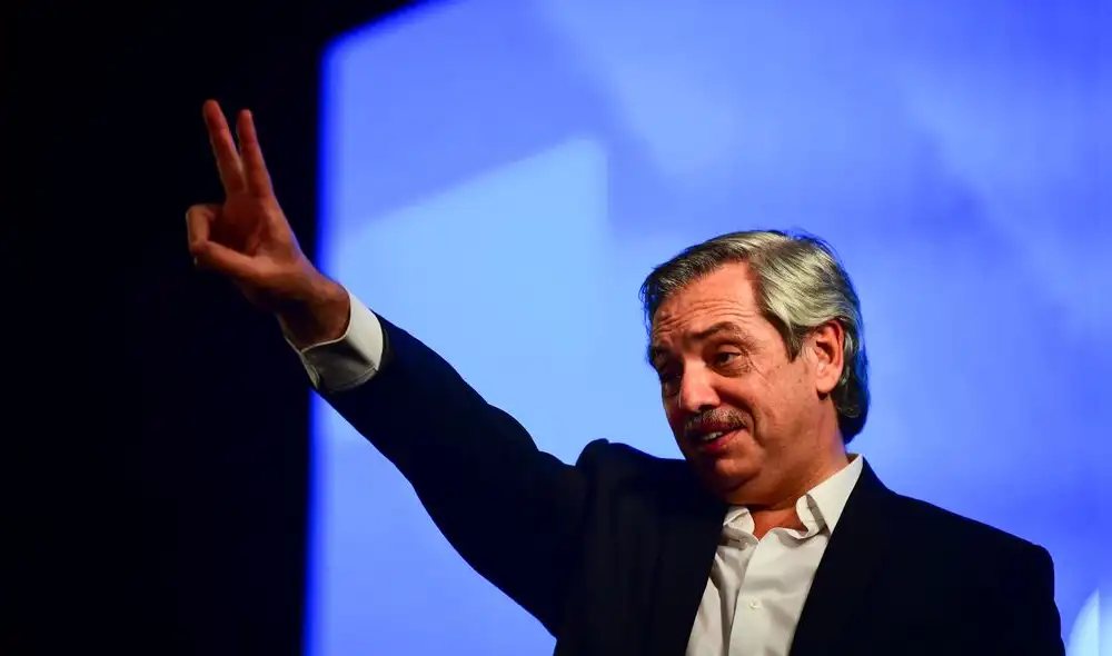 El presidente electo Alberto Fernández envió un saludo al joven de Moreno que fue tildado de 'choro'. Foto: AFP.
