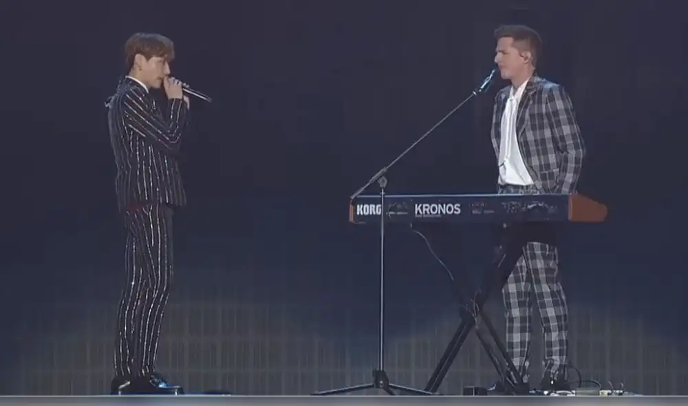 El cover de Charlie Puth a la canción "Dynamite" de BTS. Créditos: MBC El cover de Charlie Puth a la canción "Dynamite" de BTS. Créditos: MBC