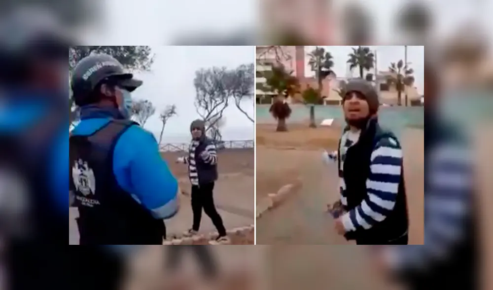 Sujeto de 23 años agredió verbalmente a personal de Serenazgo de Magdalena. Foto: Municipalidad Magdalena/Captura Sujeto de 23 años agredió verbalmente a personal de Serenazgo de Magdalena. Foto: Municipalidad Magdalena/Captura