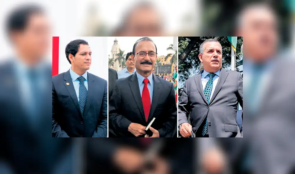 Posiciones. Luis Valdez, de Alianza para el Progreso; Otto Guibovich, de Acción Popular, y Daniel Urresti, de Podemos Perú, respaldan polémica norma llamada "de protección policial".