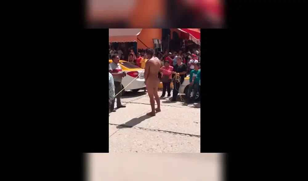 YouTube: desnudan y exhiben a presunto ladrón en México [VIDEO y FOTOS]