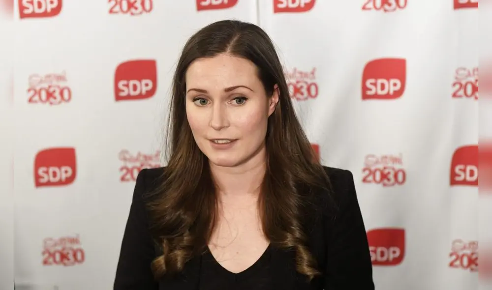 Sanna Marin ganó de manera ajustada este domingo la votación para reemplazar al saliente primer ministro Antti Rinne. Foto: AFP.