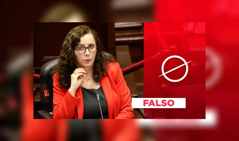 Fujimorista Rosa María Bartra. Composición: La República.