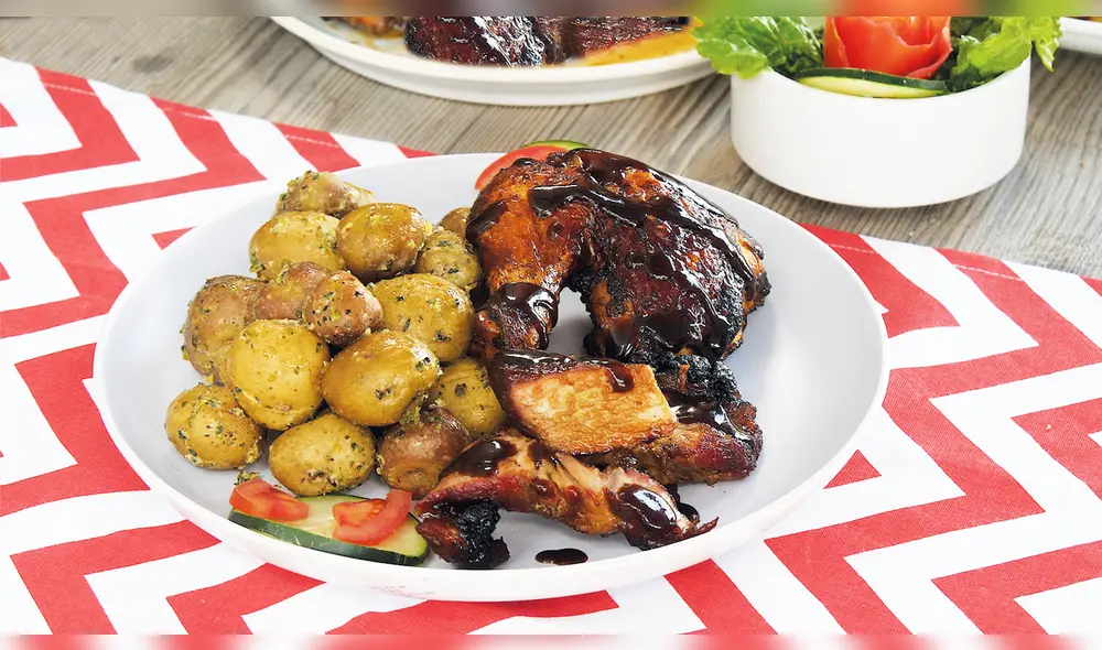 Receta de chancho y pollo al cilindro. Receta de chancho y pollo al cilindro.