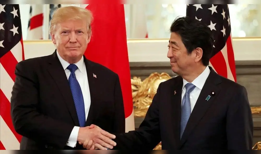 U S  President Donald Trump and Japan s Prime Minister Shinzo Abe shake hands before a working lunch at Akasaka Palace in Tokyo  Japan November 6  2017  REUTERS Jonathan Ernst     TPX IMAGES OF THE DAY