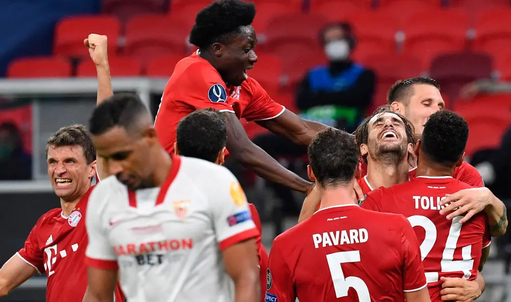 Javi Martínez anotó el segundo gol del Bayern Múnich sobre el Sevilla en la Supercopa de Europa. | Foto: EFE
