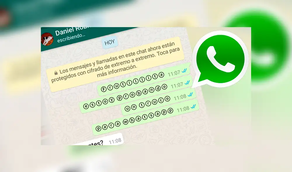 WhatsApp: Así podrás enviar a tus contactos mensajes dentro de una burbuja [FOTOS]