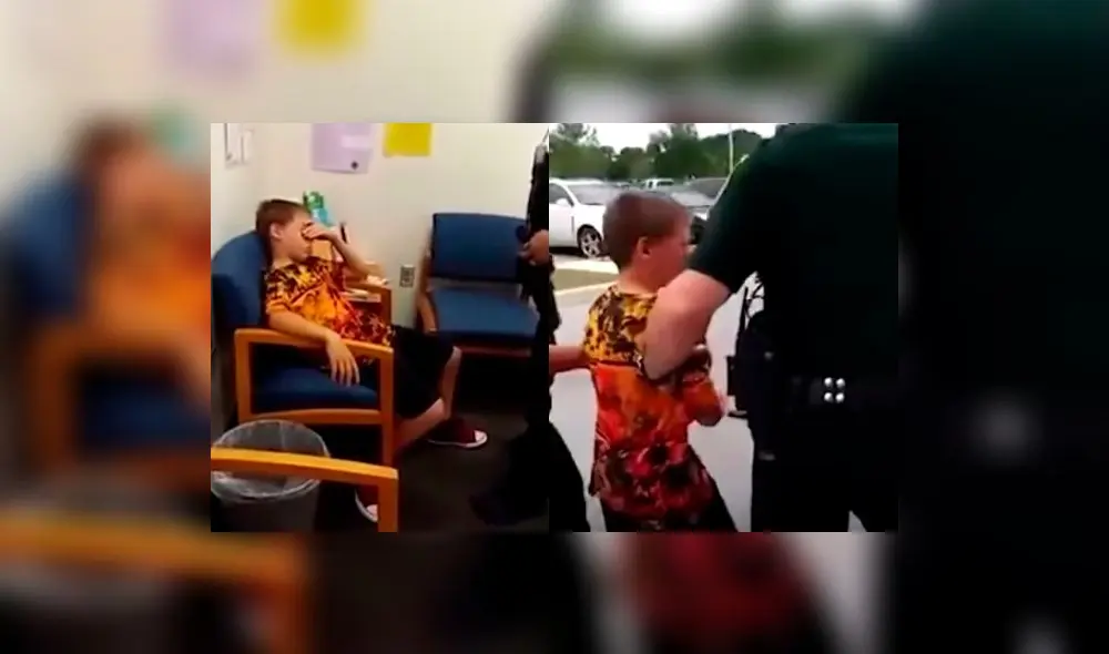 YouTube: Niño con autismo es arrestado por la policía en presencia de su madre 