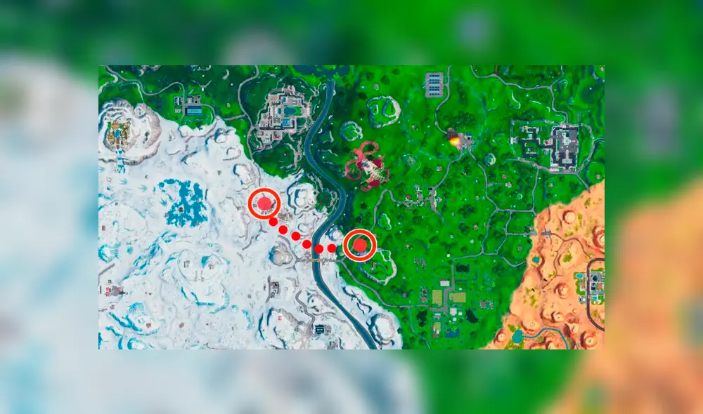 Todos los botes de spray perdidos en el mapa de Fortnite para completar el desafío de Dispara y Pinta de la semana 2 en la temporada 10 del videojuego.