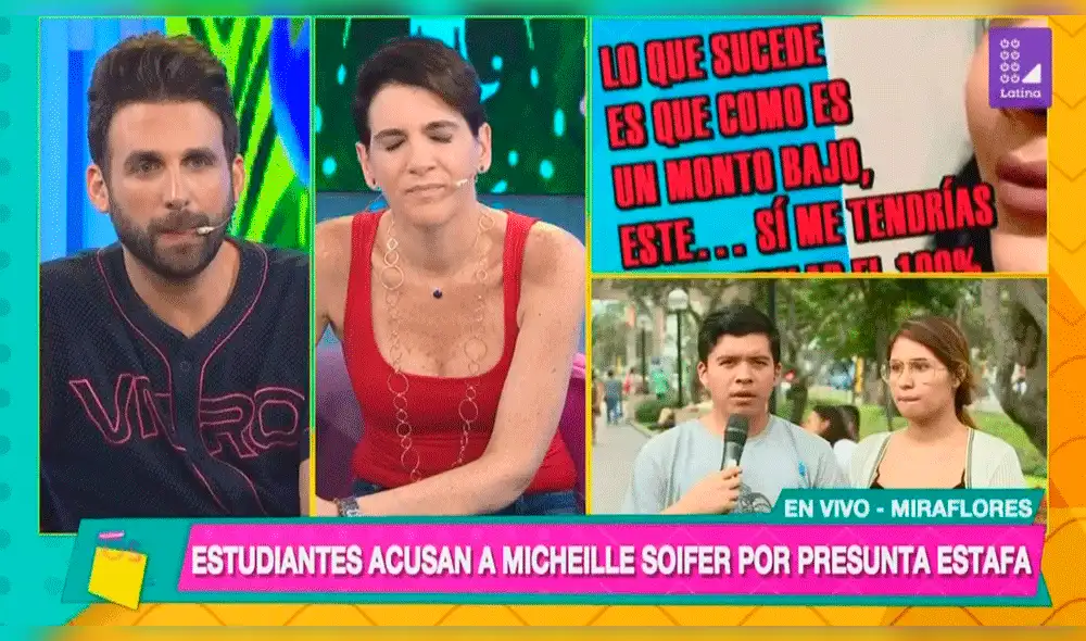 Estudiantes acusaron a Michelle Soifer por estafa [VIDEOS]