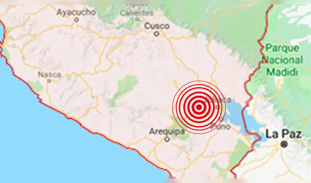 Sismo de magnitud 4.6 remeció Puno esta madrugada
