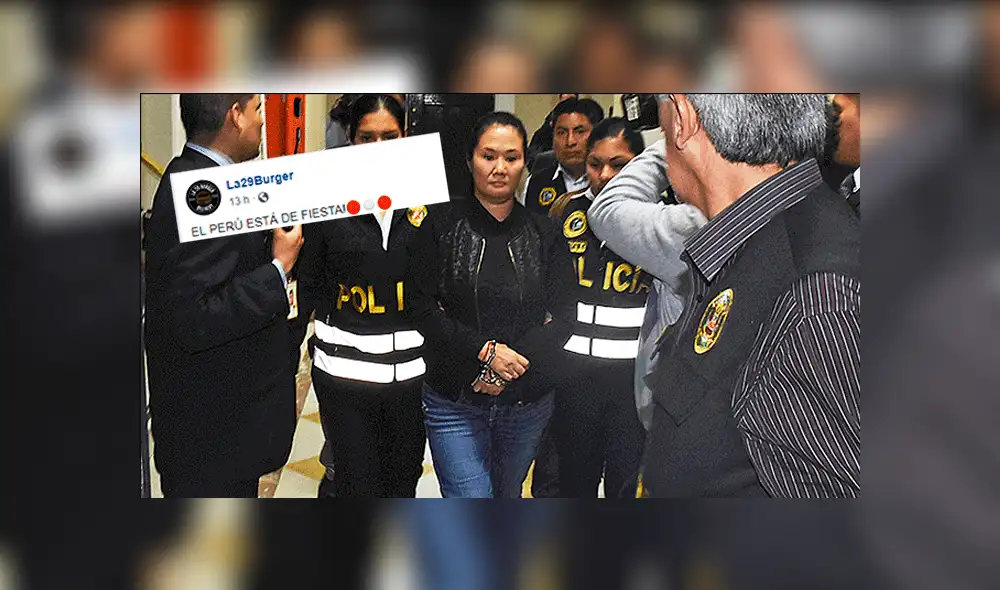 Facebook: critican a restaurante que se burló de que Keiko Fujimori irá presa [FOTO]