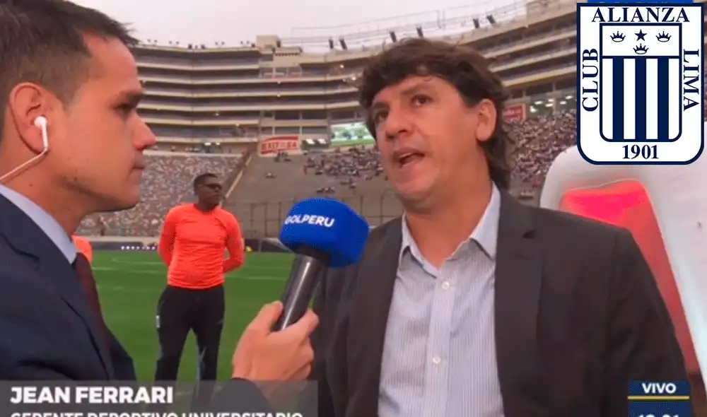 Previo al inicio de la Noche Crema 2020, Jean Ferrari afirmó que le ganarán el clásico a Alianza Lima. | Foto: Gol Perú Previo al inicio de la Noche Crema 2020, Jean Ferrari afirmó que le ganarán el clásico a Alianza Lima. | Foto: Gol Perú