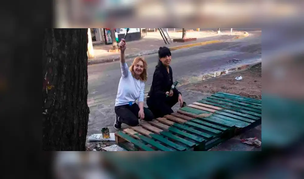 Desliza la imagen para ver la obra que realizaron las mujeres. Fotos: captura/Facebook