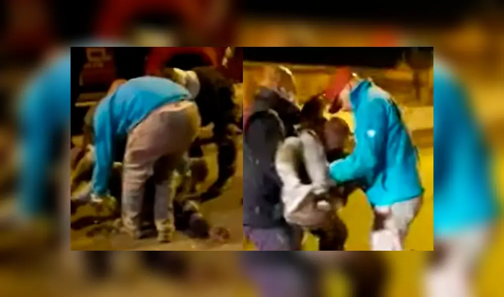 Rescataron a un hombre que dormía en el interior de un contenedor de basura poco antes de ser compactado. Foto: Captura Rescataron a un hombre que dormía en el interior de un contenedor de basura poco antes de ser compactado. Foto: Captura