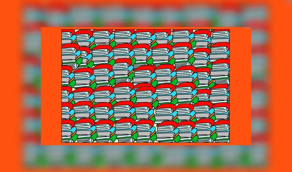 Desliza las imágenes para ver el lugar exacto en el que se encuentra este lápiz oculto entre libros. Facebook.