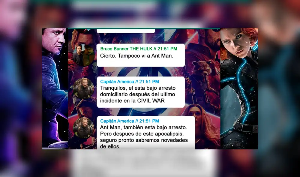 WhatsApp: esta fue la conversación de la Capitana Marvel con Los Vengadores previo a Avengers 4 [FOTOS]