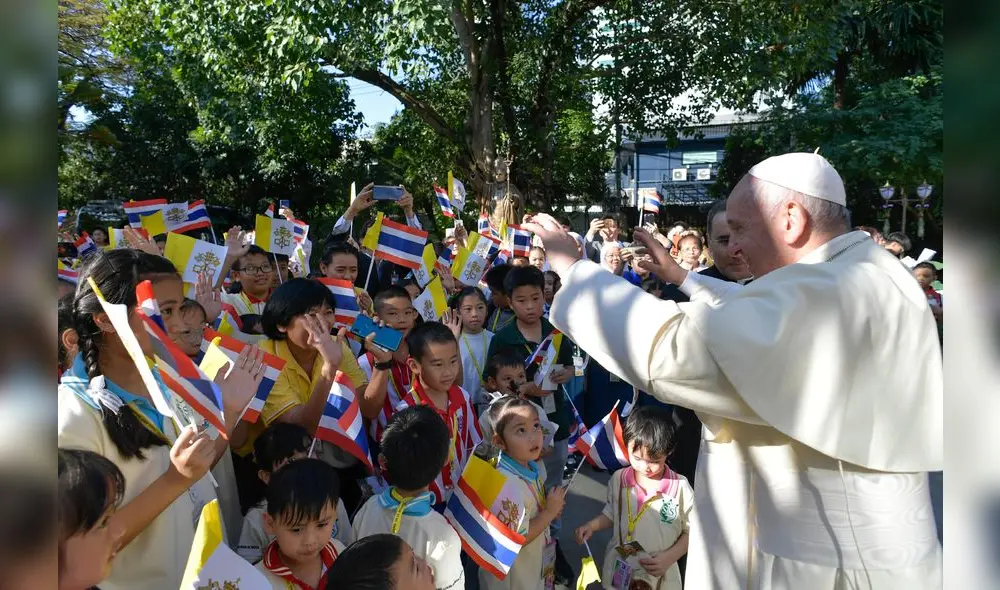 El papa Francisco aterrizó en Japón en la segunda etapa de su gira asiática. Foto: AFP.