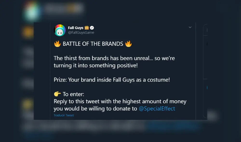 De imitar. Fall Guys organiza campaña caritativa para invitar a las marcas a donar dinero. Imagen: KFC/Mediatonic.