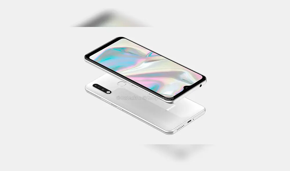 El diseño del Galaxy A70e contaría con biseles más gruesos y un notch en forma de gota.