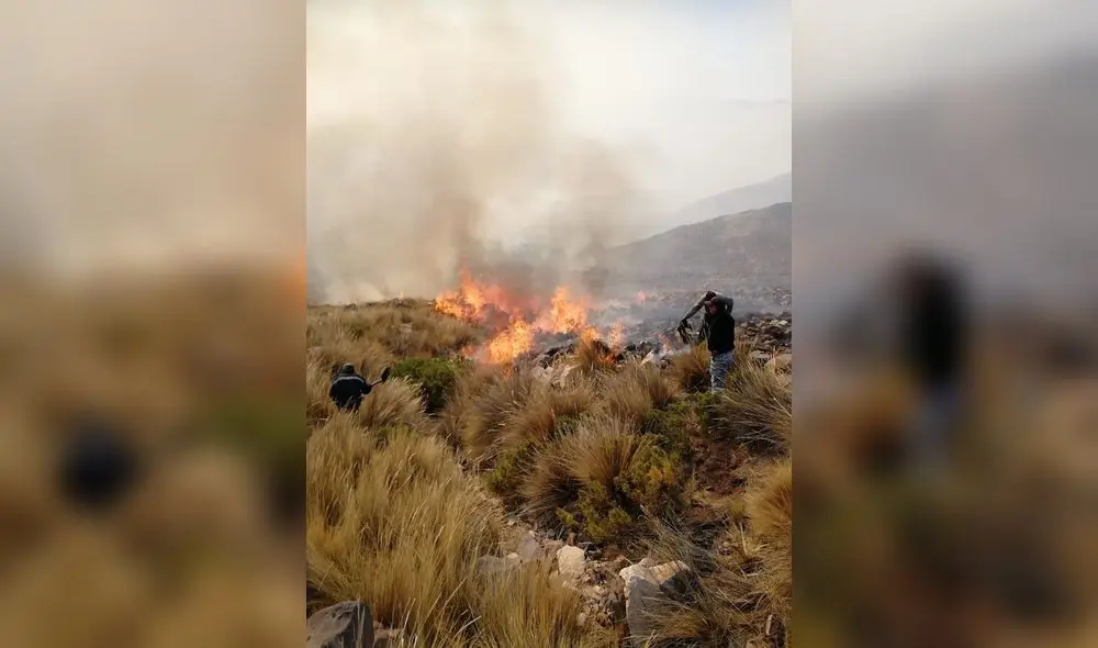 Arequipa: Incendio en Castilla se dividió en tres partes [FOTOS]