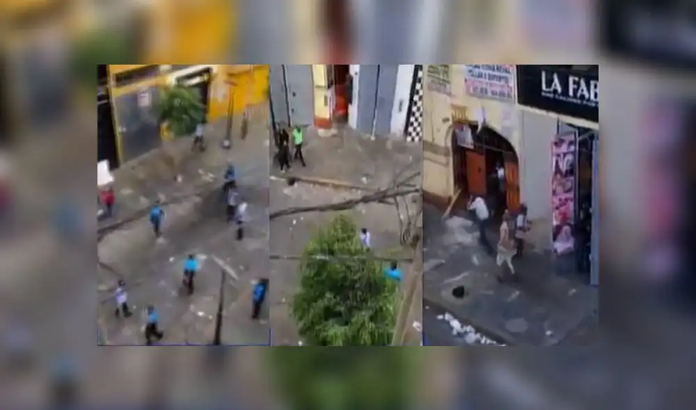 La Victoria: serenos y ambulantes se enfrentaron en Gamarra [VIDEO] 