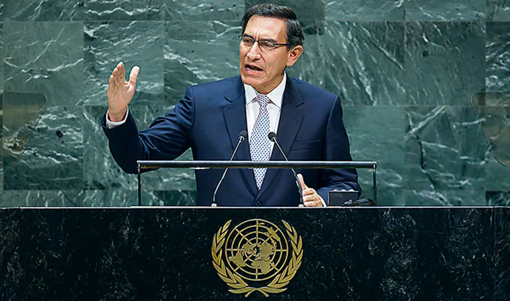 Discurso. Vizcarra defendió las reformas constitucionales.