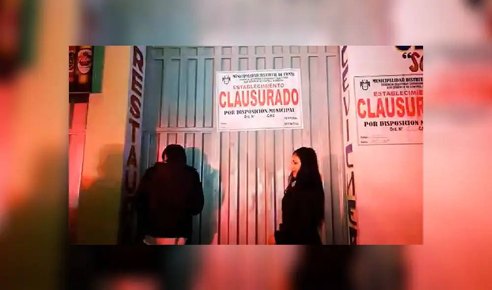 Comas: clausuran 4 cantinas informales