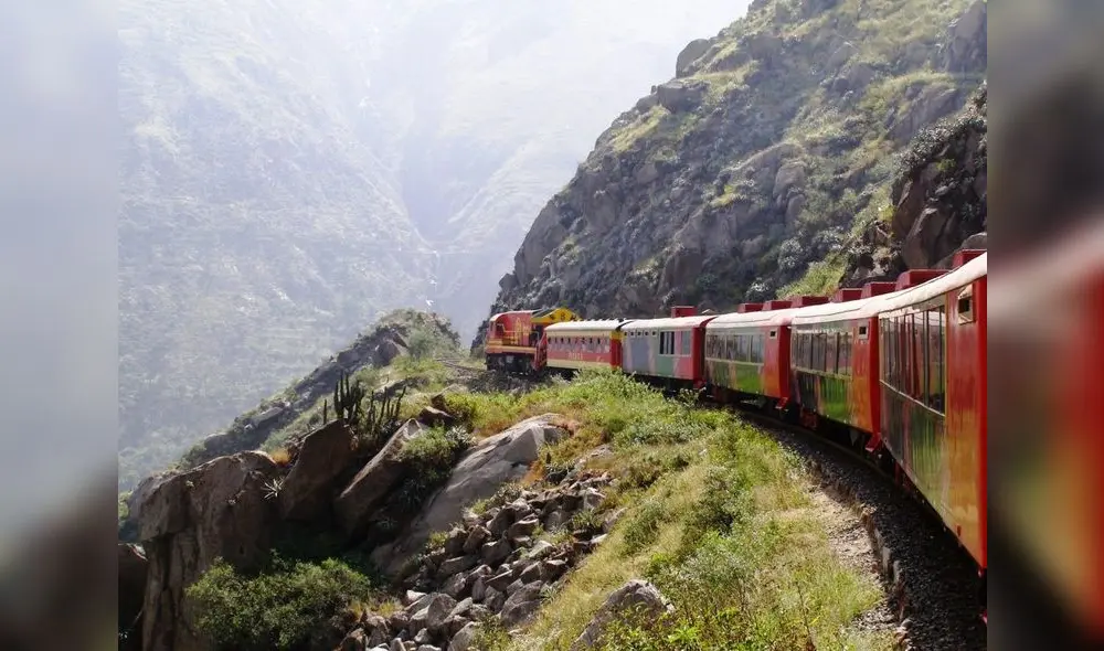 Tren turístico Lima-Huancayo-Lima.