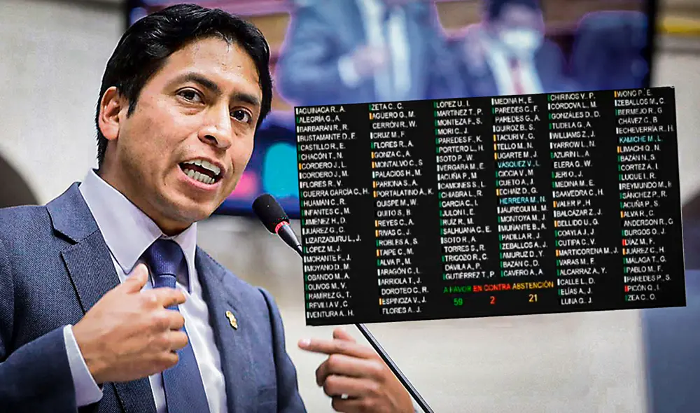Impunidad. Después de estar suspendido 120 días, Freddy Díaz, acusado de violación, presenció cómo el Congreso votó para archivar su inhabilitación. Foto: composición de Diego Alva/La República