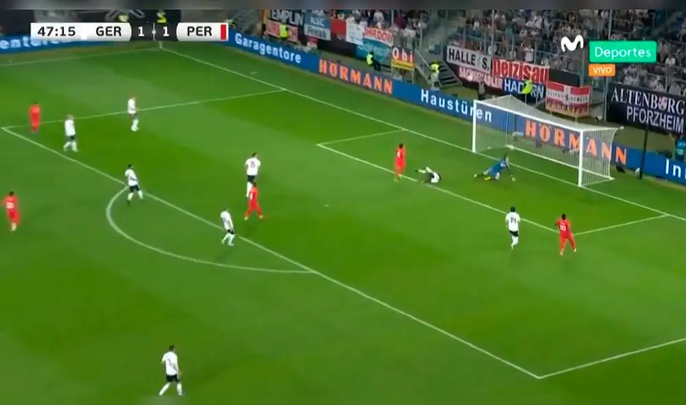 Perú vs Alemania: el increíble gol que falló Ruidíaz frente a Ter Stegen [VIDEO]