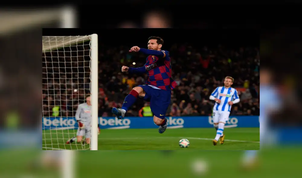 Lionel Messi le dio la victoria al Barcelona luego de anotar el único gol del encuentro mediante un penal. Foto: Difusión.