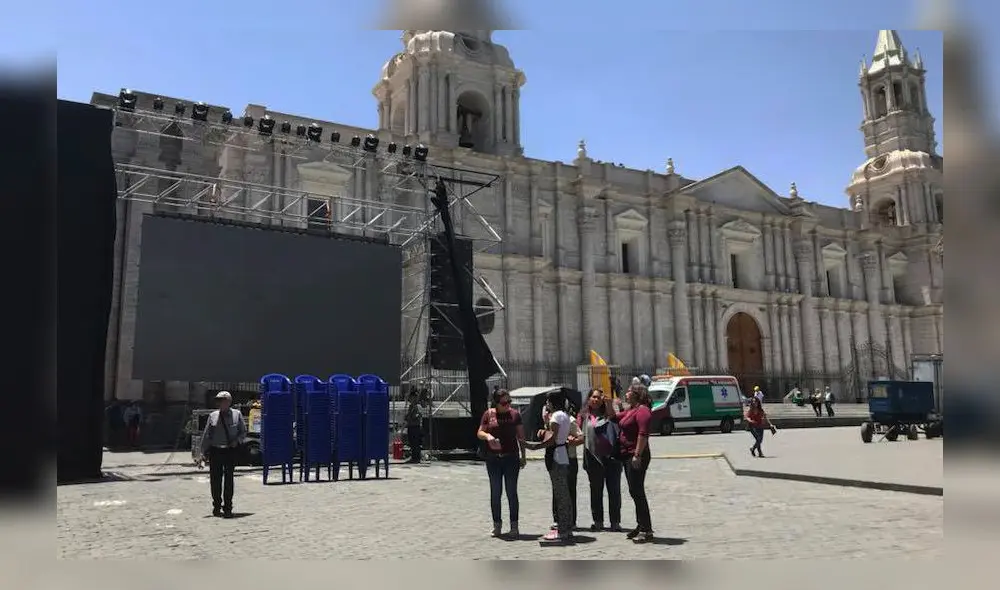 No habrá pantalla gigante.