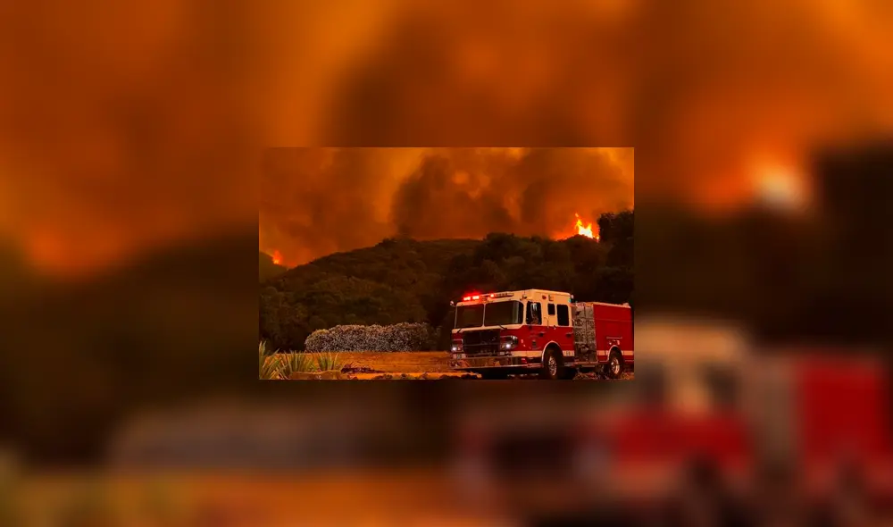 Se registraron incendios forestales en California. Foto: EPA Se registraron incendios forestales en California. Foto: EPA