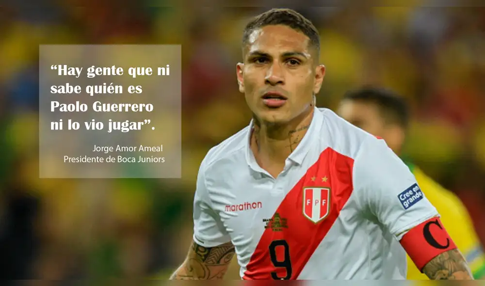 Paolo Guerrero: presidente de Boca Juniors asegura que hay gente que no conoce al 9 peruano. Paolo Guerrero: presidente de Boca Juniors asegura que hay gente que no conoce al 9 peruano.