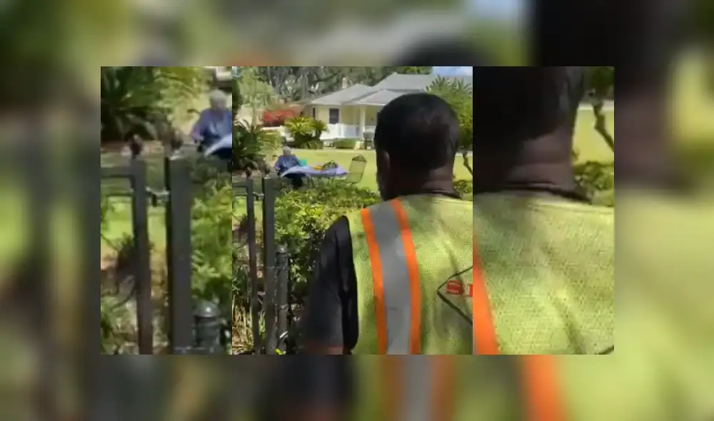 Video es viral en TikTok. El trabajador público vio a la anciana comiendo sola en su jardín y decidió sorprenderla con un tierno gesto que ha conmovido a todos. Video es viral en TikTok. El trabajador público vio a la anciana comiendo sola en su jardín y decidió sorprenderla con un tierno gesto que ha conmovido a todos.