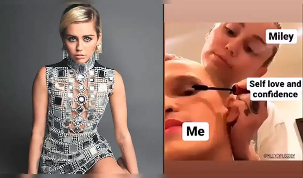 Miley Cyrus maquilla a su novio Cody Simpson. Foto: Instagram