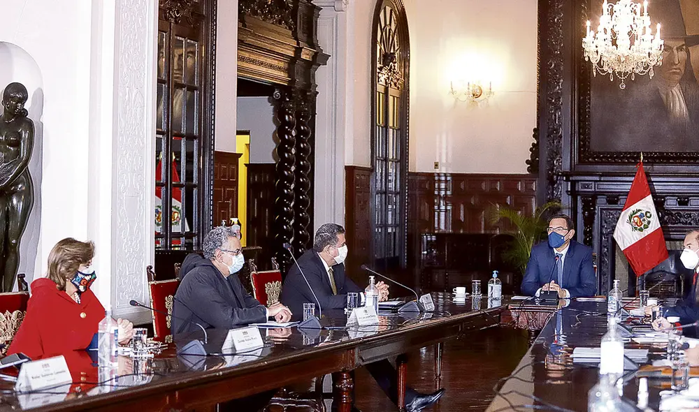 Reporte. El Ejecutivo informó de su gestión durante la pandemia del Covid-19 al Consejo de Estado. Foto: Sepres.