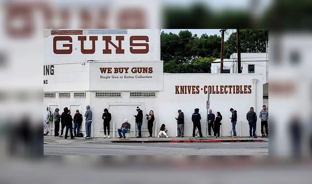 En plena expansión del coronavirus, reportan largas colas para comprar armas en EE. UU. [FOTOS]