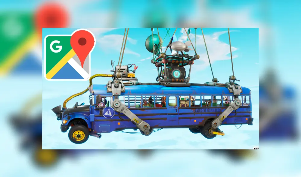 Google Maps: en Estados Unidos hallaron el autobús azul de 'Fortnite' y así luce [FOTOS]