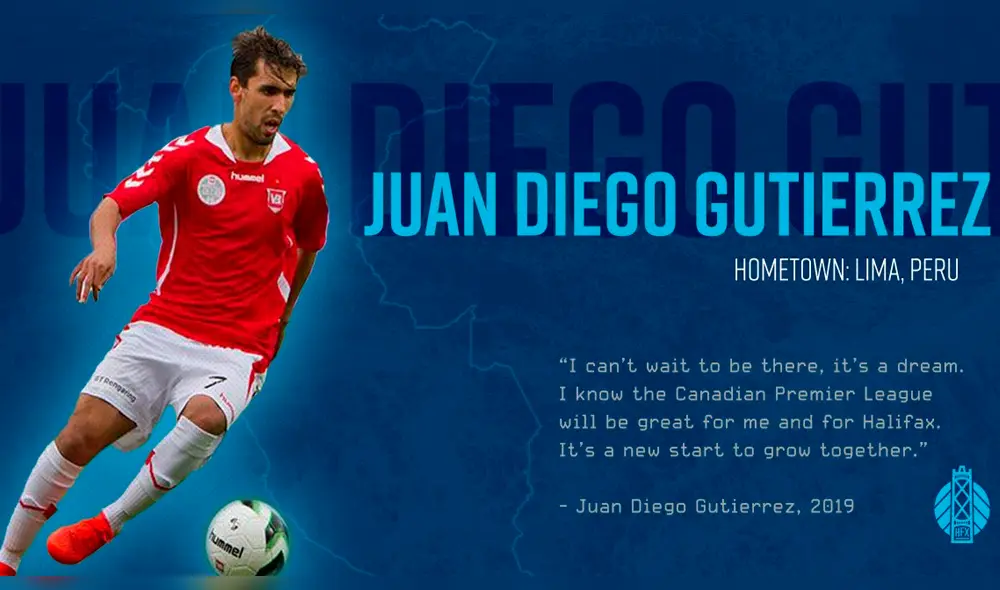 Juan Diego Gutiérrez es el flamante refuerzo del HFX Wanderers de Canadá