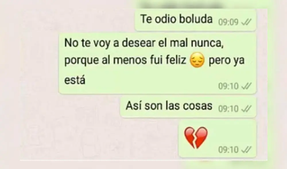 WhatsApp: chica le envía a ex su foto con su nuevo novio y él reacciona de forma conmovedora [FOTOS]