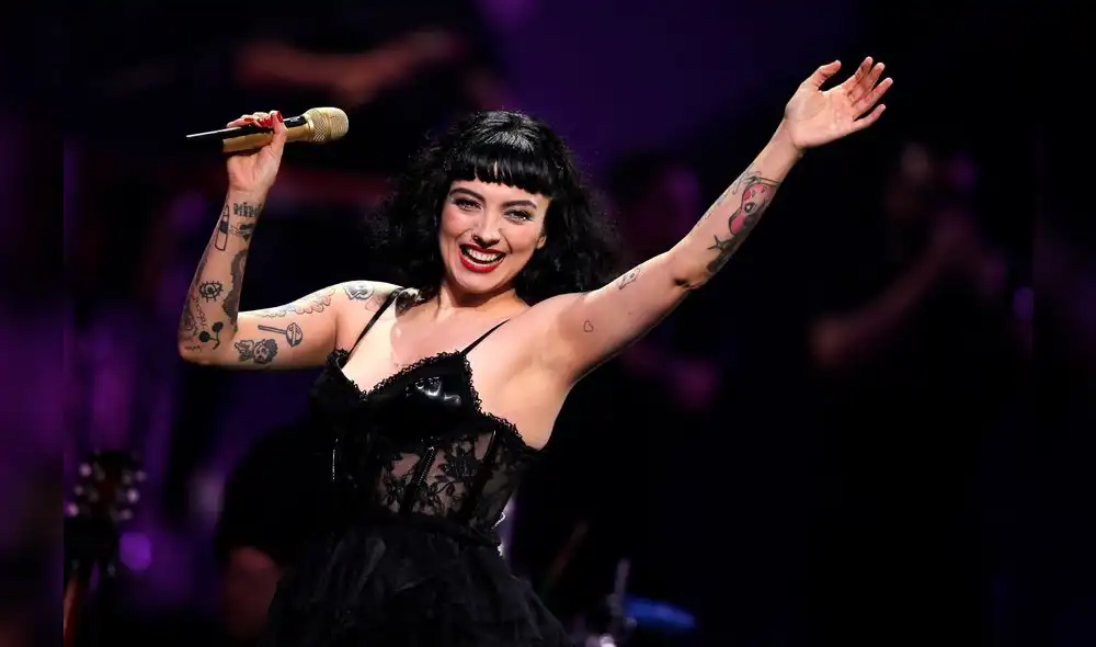 Chilean singer Mon Laferte performs during the 61th Vina del Mar International Song Festival in Vina del Mar, Chile, on February 24, 2020. (Photo by JAVIER TORRES / AFP)