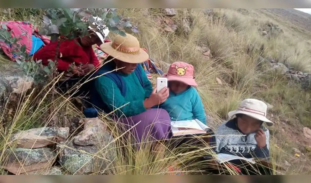 Escolares de Puno siguen pasando dificultades para aprender a distancia.