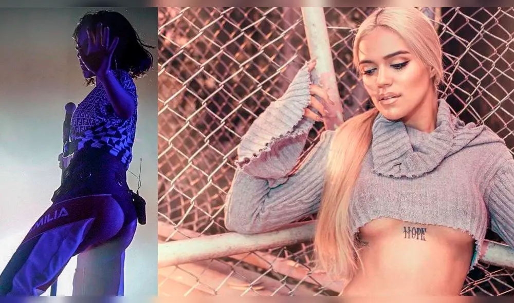 Karol G le hace la competencia a Becky G con fotos de su derrier