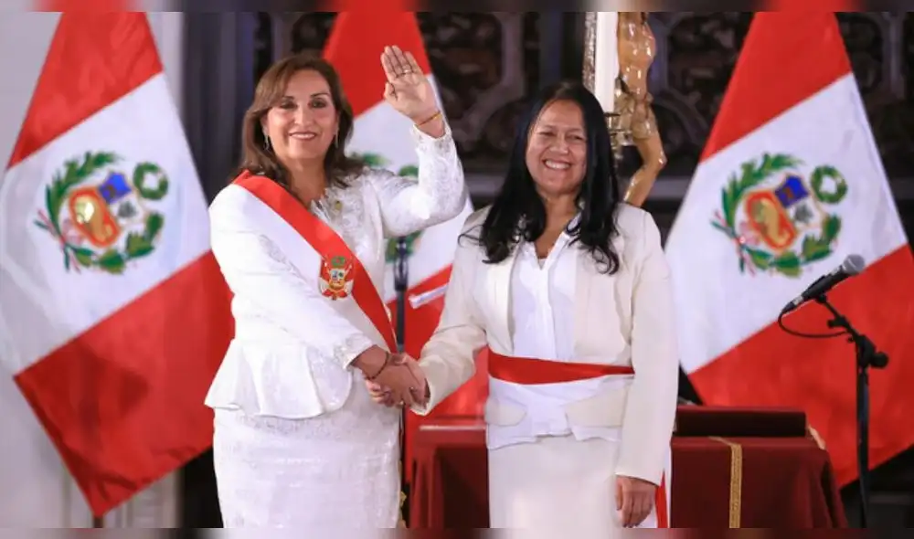 Albina Ruiz es la primera titular del Ministerio del Ambiente de la era Boluarte. Foto: Presidencia