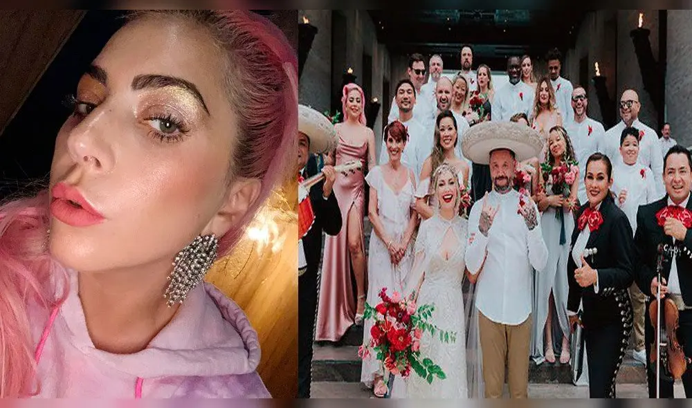 Lady Gaga se roba el show durante boda de su mejor amiga Lady Gaga se roba el show durante boda de su mejor amiga