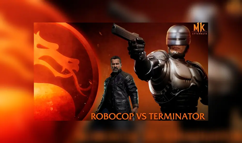 Tráiler de Mortal Kombat 11 Aftermath presenta la pelea entre Robocop y Terminator.